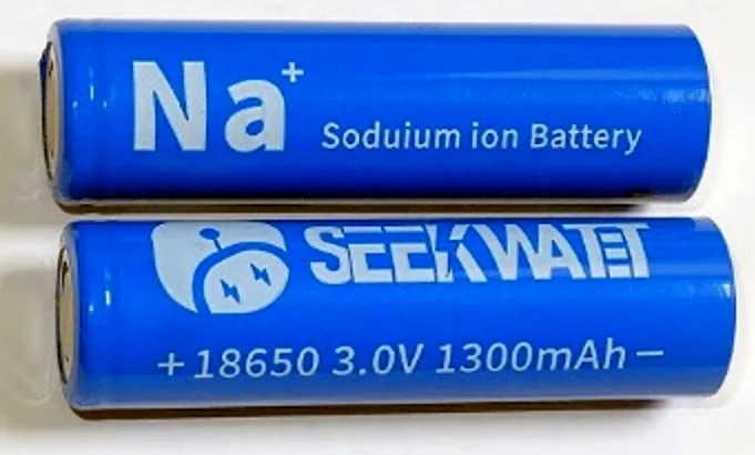 Celdas de ion sodio de formato 18650.